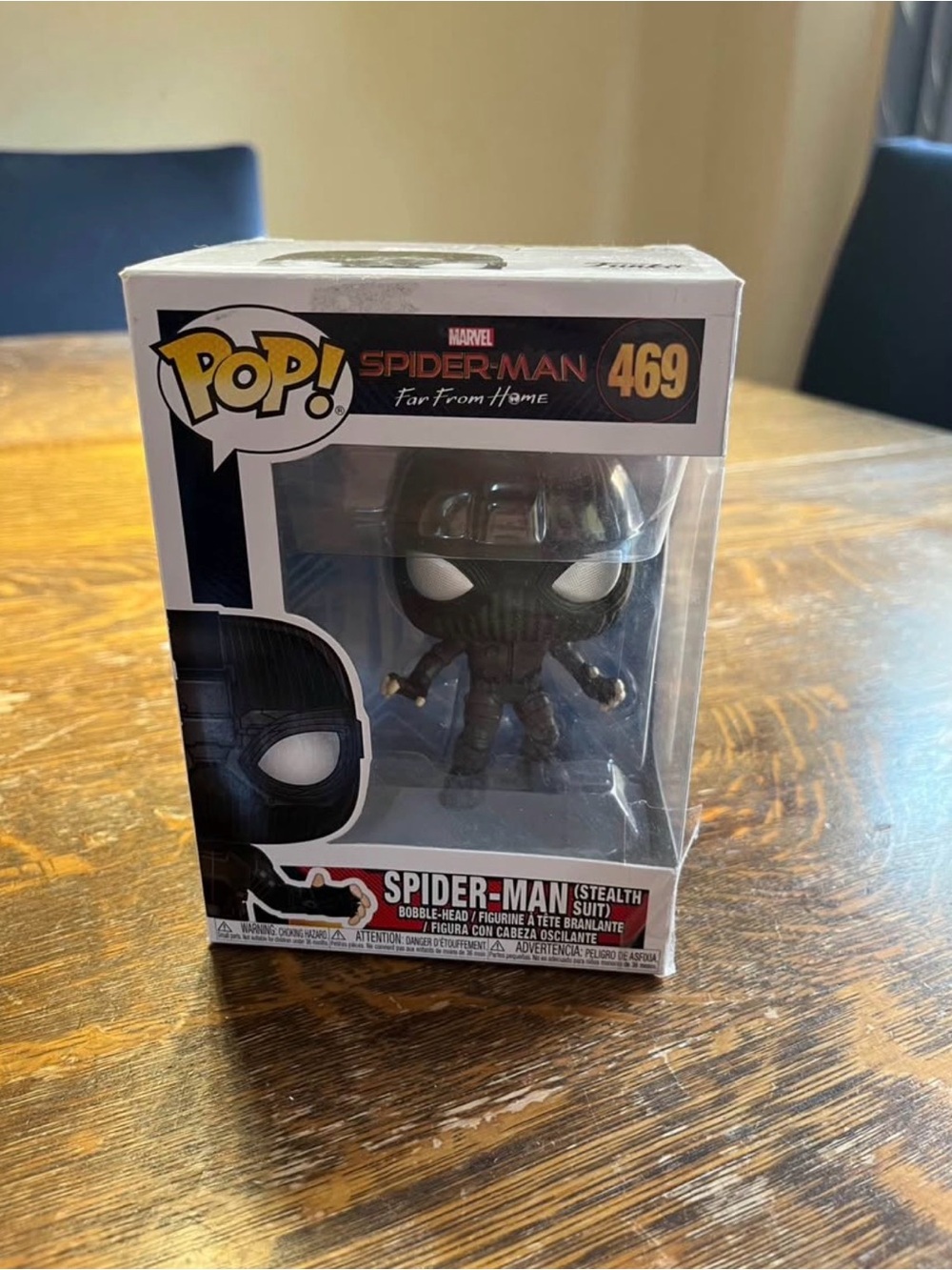 Funko Pop! Spider-Man Stealth Suit Figure - Black and White